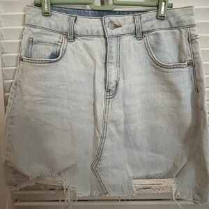 Wild Fable Light Wash Denim Skirt 8